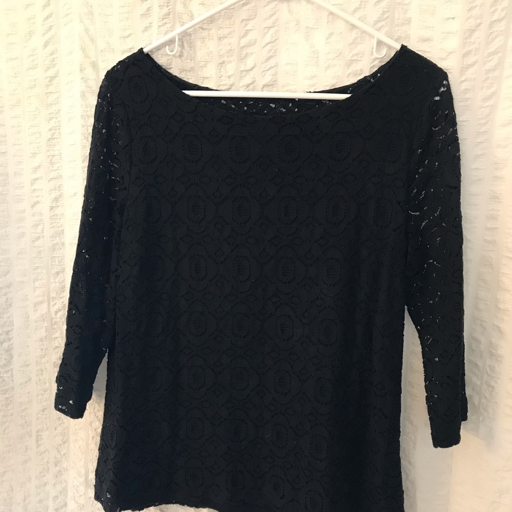 Banana Republic 3/4 Sleeve Lace Blouse